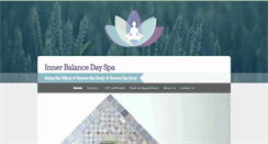 Desktop Screenshot of innerbalancedayspa.com