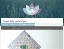 Tablet Screenshot of innerbalancedayspa.com